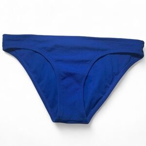 Xhilaration Royal Blue Ribbed Cheeky Bikini Swim Bottom size M